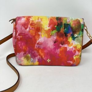 Tory Burch Kerrington Crossbody Bag Watercolor Floral